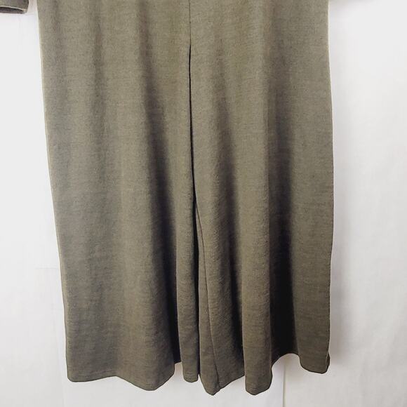 New Three Bird Nest green wide leg jumpsuit Size medium Hygge Comfycore Boho - Picture 6 of 10